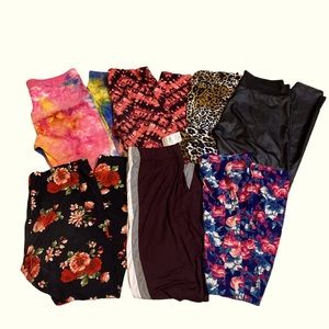💐BUNDLE 💐 7 Pairs Juniors Various Leggings Size XL